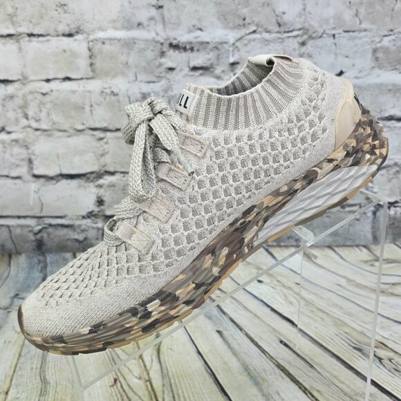 NOBULL Wild Aspire Knit Runners Men's Size 7 Women's 8.5 Beige Gym Shoe CrossFit - Picture 3 of 9